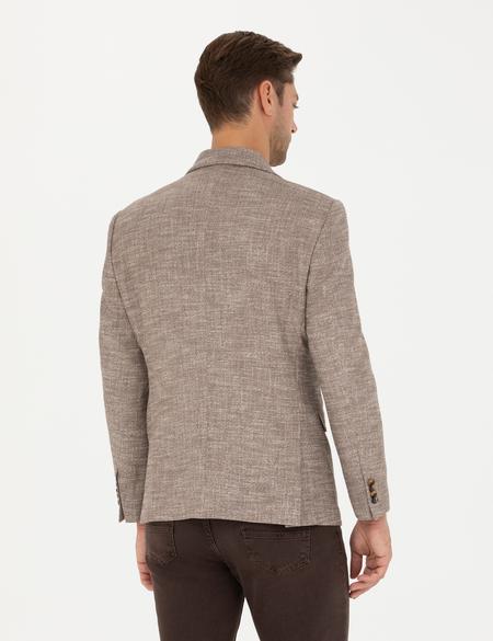 Vizon Slim Fit Yün Karışımlı Ceket - 50278450008