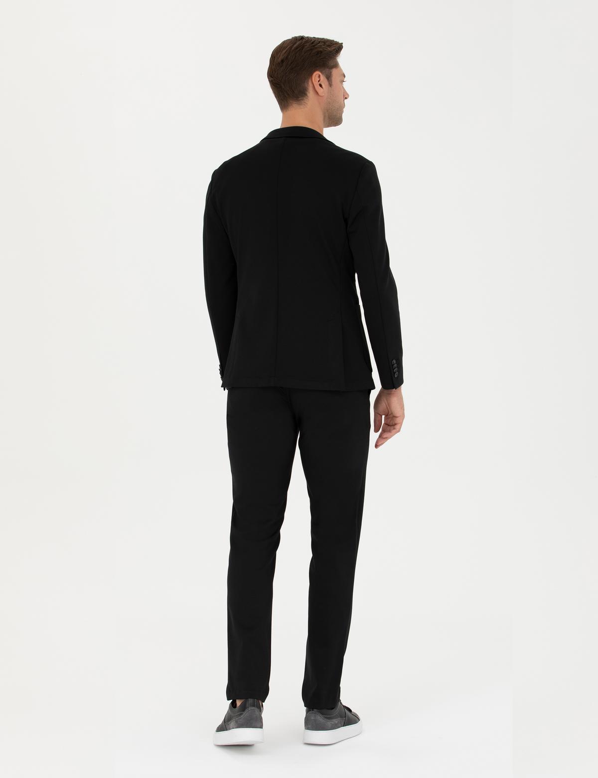 Siyah Ekstra Slim Fit Kumaş Pantolon - 50287474015