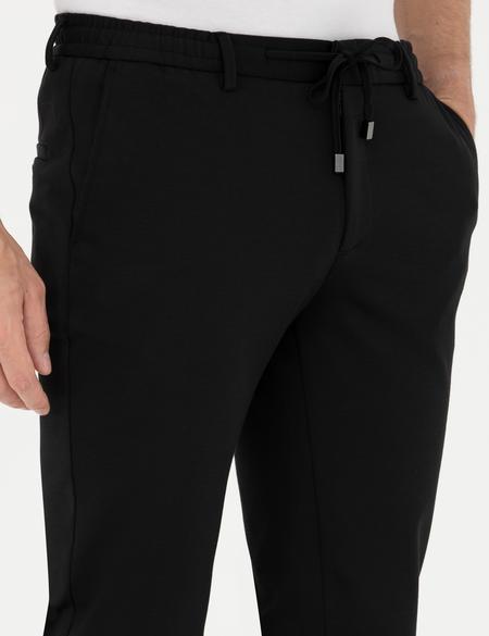 Siyah Ekstra Slim Fit Kumaş Pantolon - 50287474015