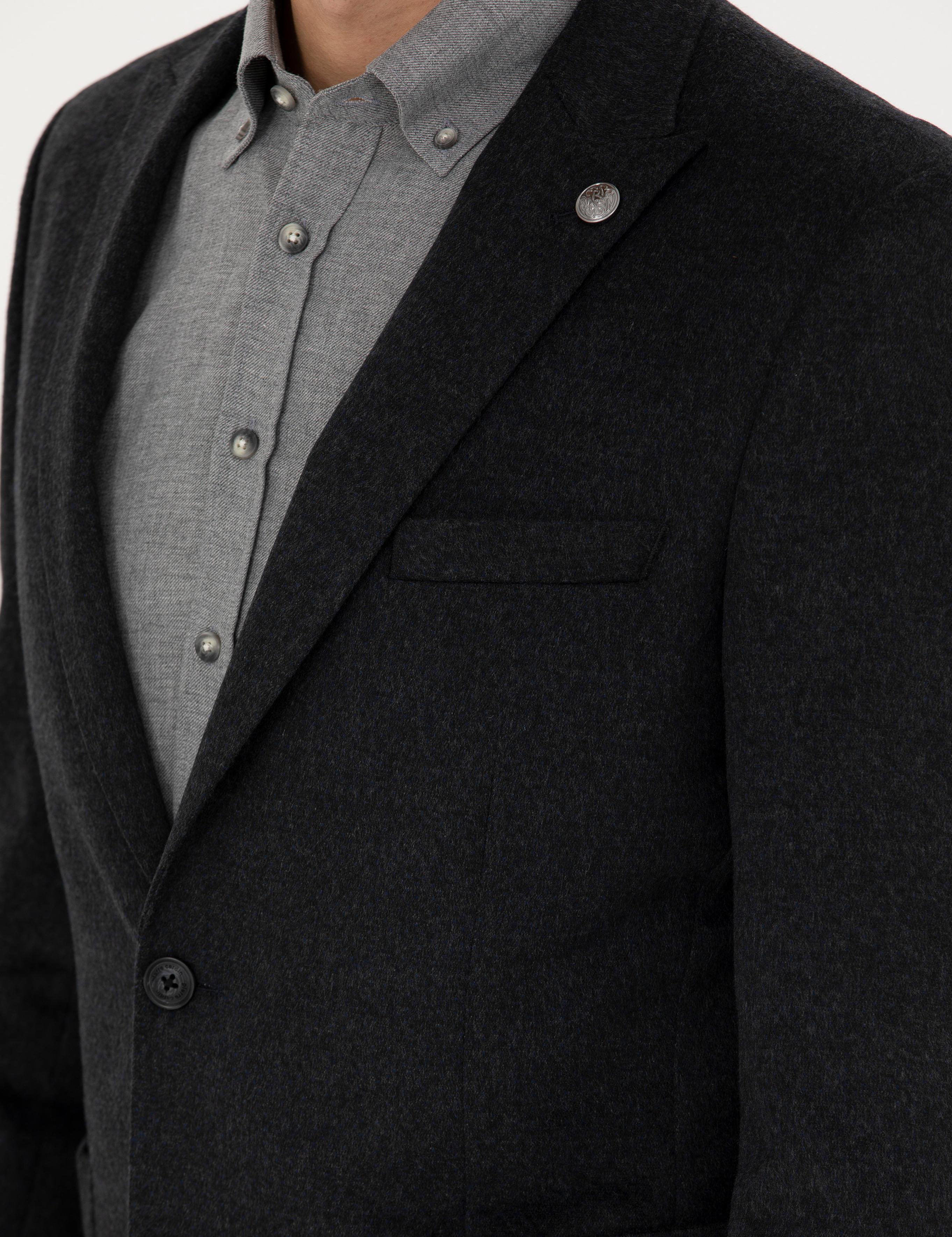 Antrasit Ekstra Slim Fit Ceket