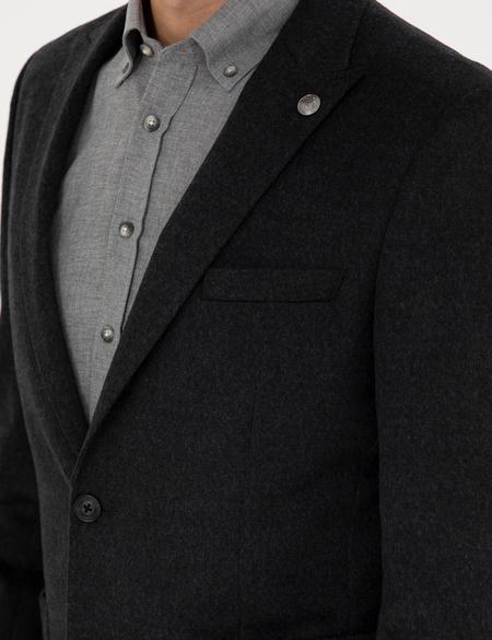 Antrasit Ekstra Slim Fit Ceket - 50257488041