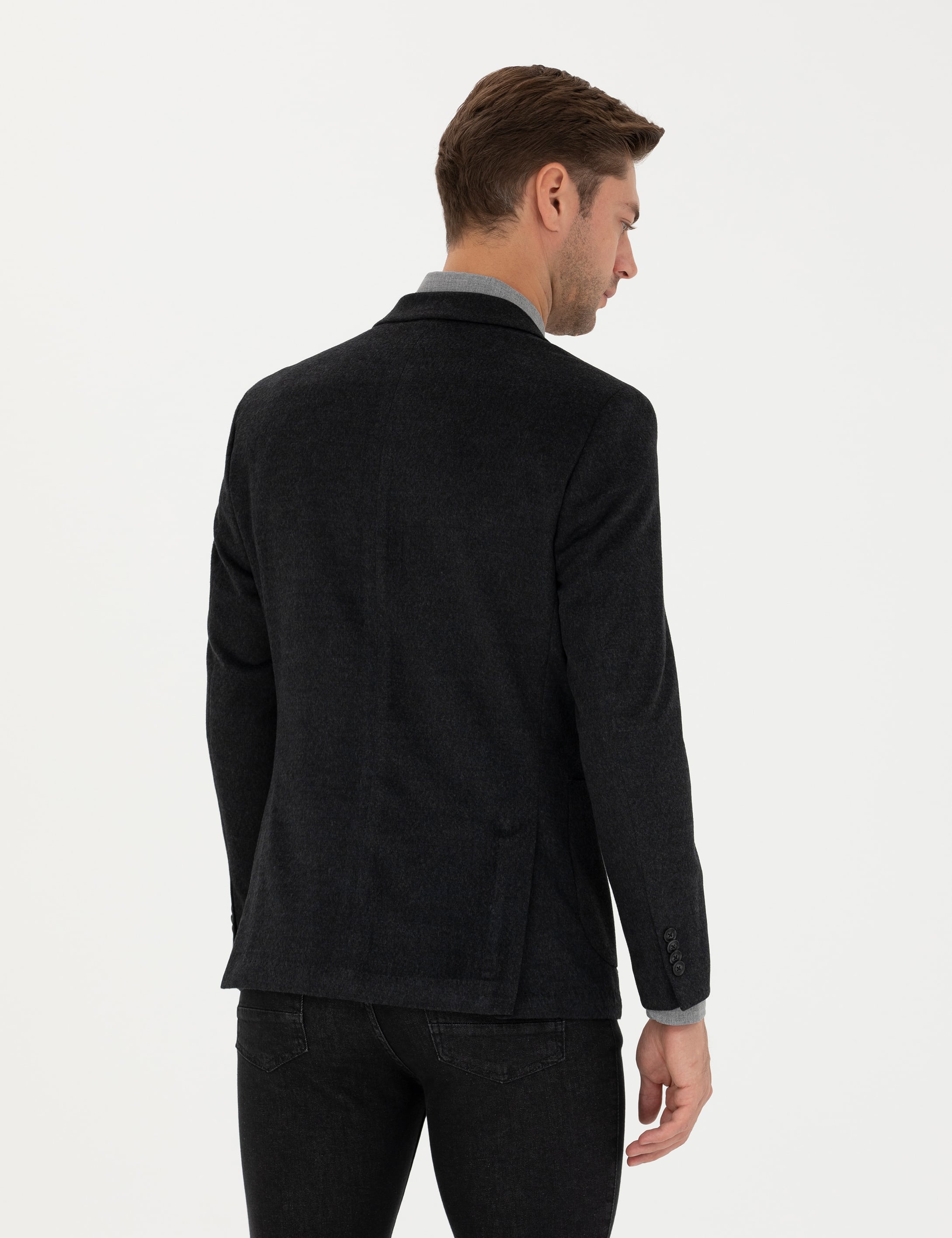 Antrasit Ekstra Slim Fit Ceket