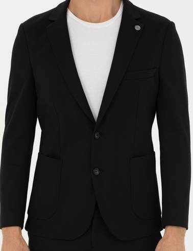Siyah Ekstra Slim Fit Blazer Ceket
