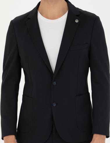 Lacivert Ekstra Slim Fit Blazer Ceket