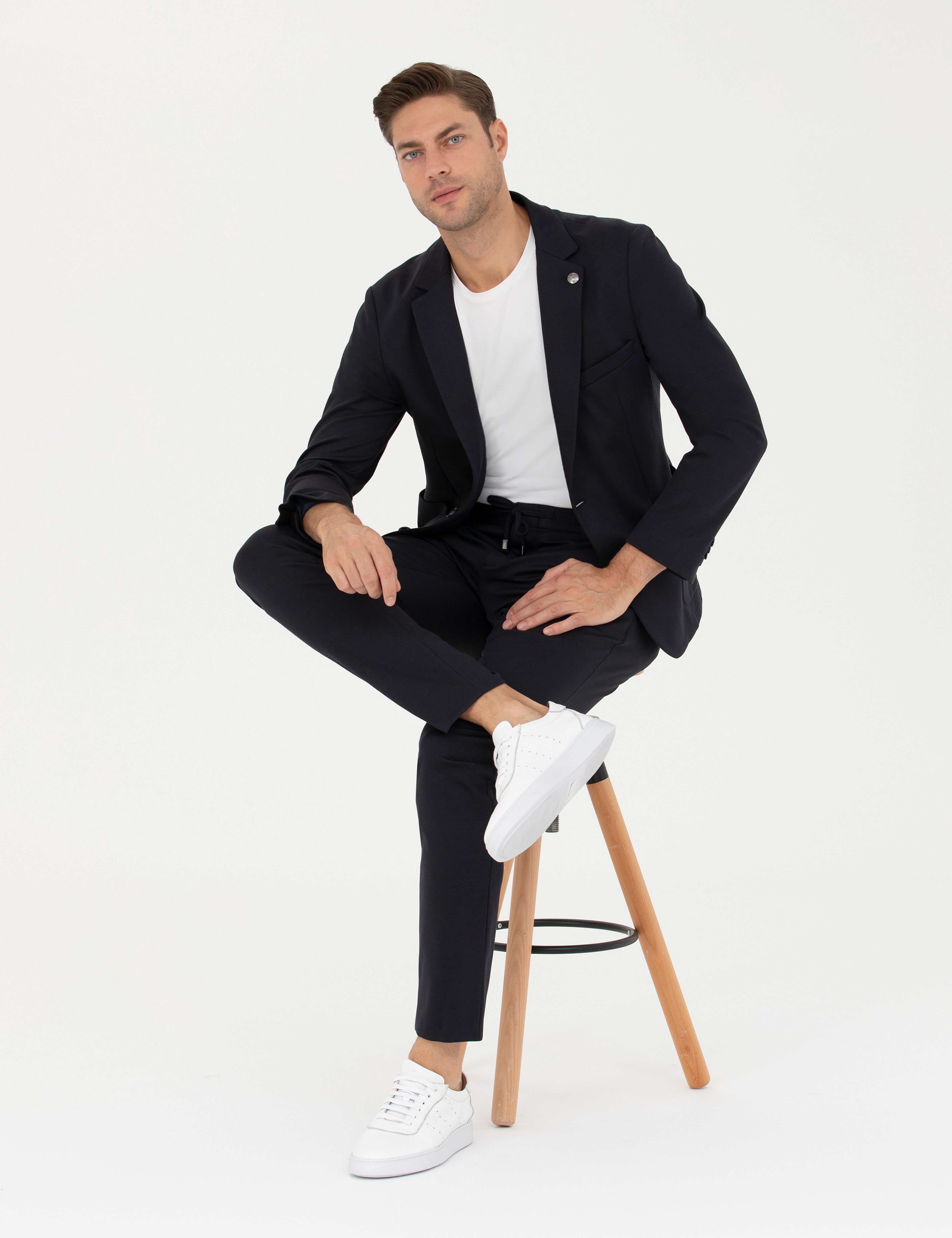 Lacivert Ekstra Slim Fit Blazer Ceket
