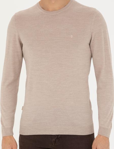 Taş Slim Fit Bisiklet Yaka Yün Karışımlı Basic Triko Kazak - 50270054131