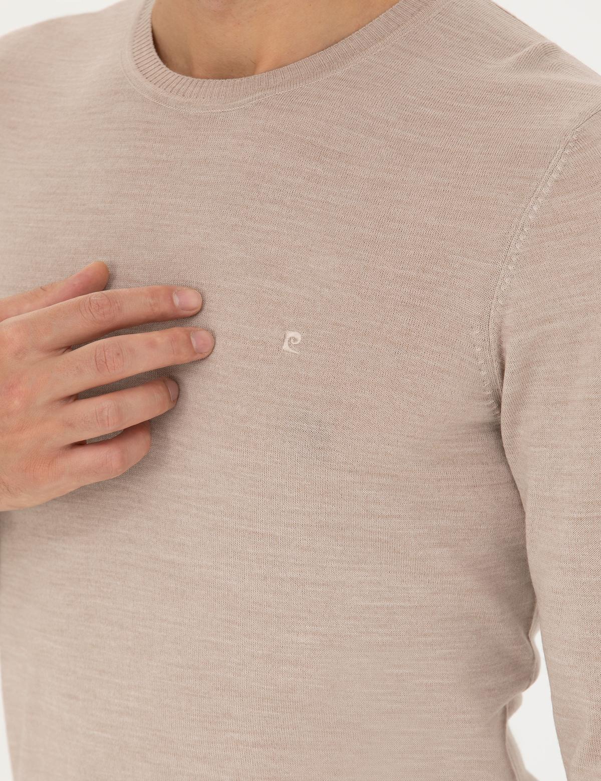 Taş Slim Fit Bisiklet Yaka Yün Karışımlı Basic Triko Kazak - 50270054131