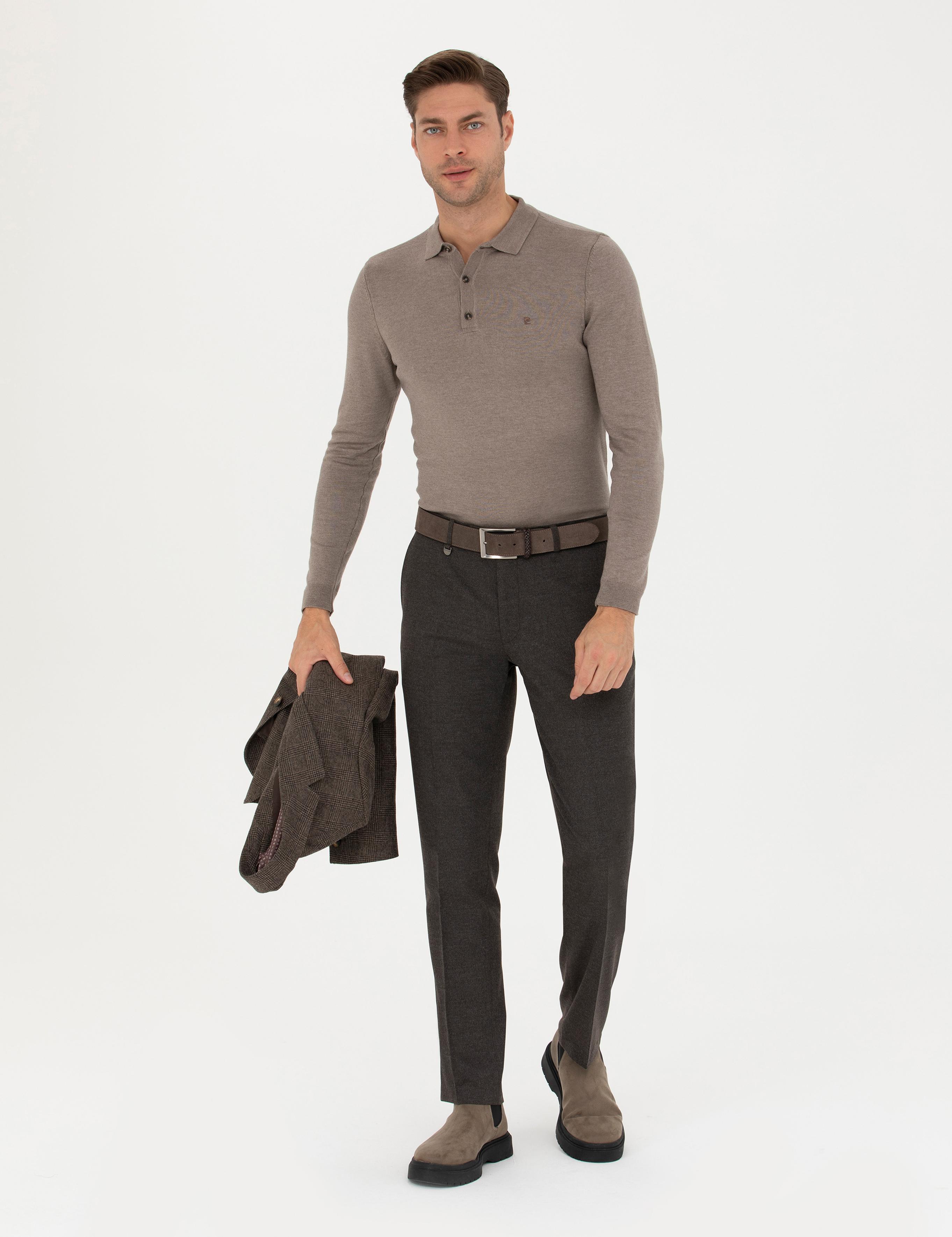 Vizon Melanj Slim Fit Basic Kazak