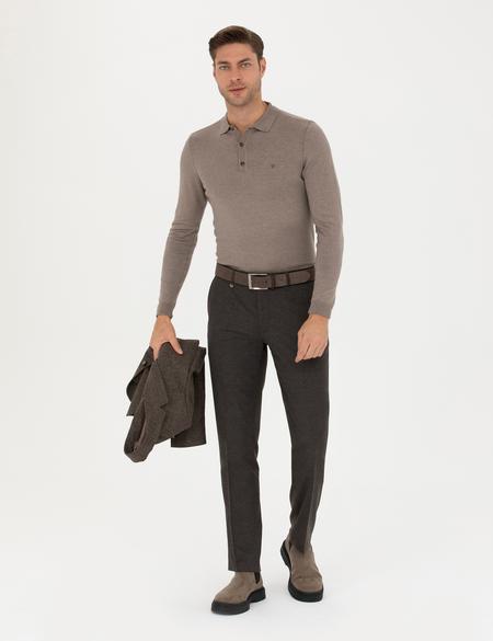 Vizon Melanj Slim Fit Basic Kazak - 50276350056