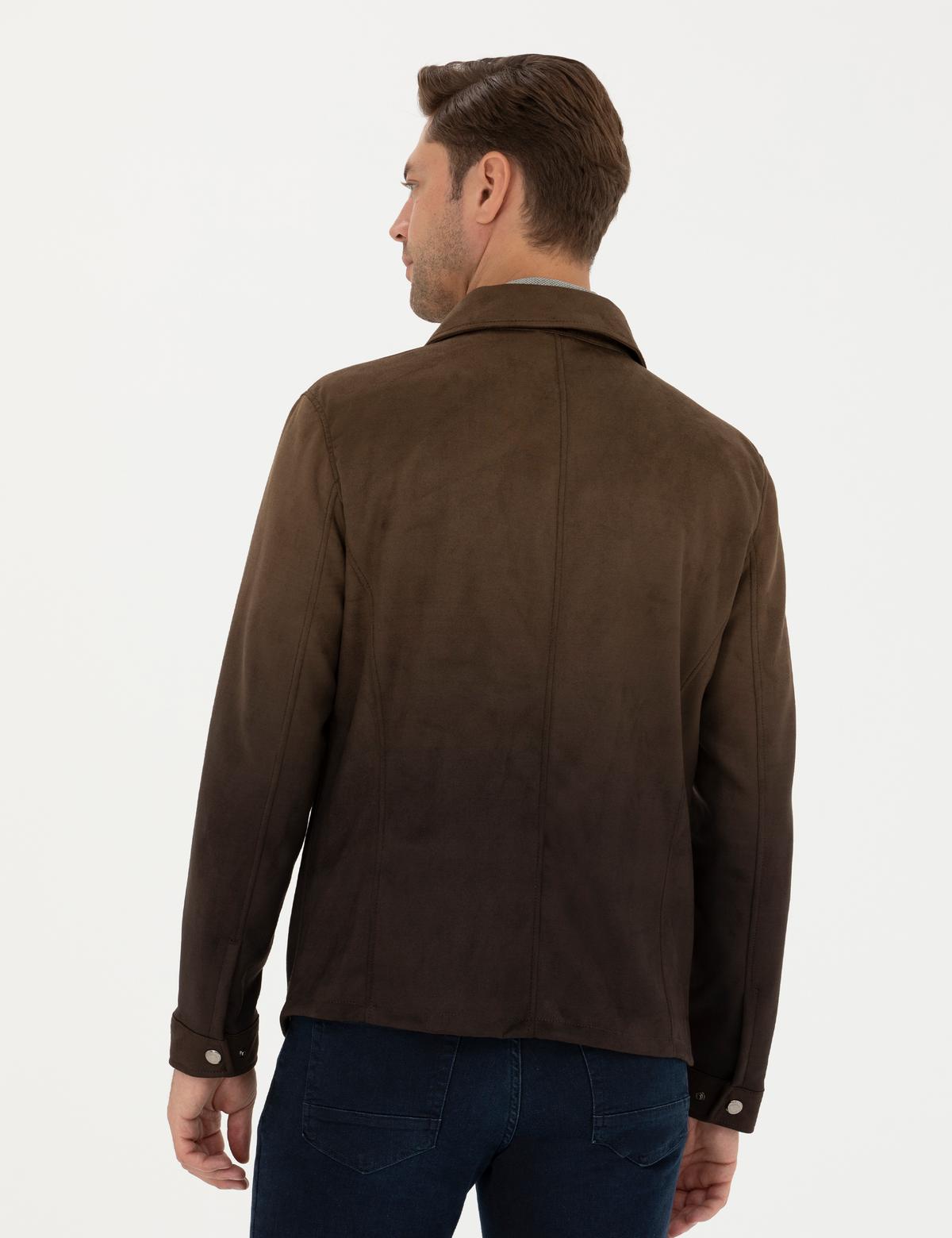 Haki Suni Deri Ceket - 50280331002