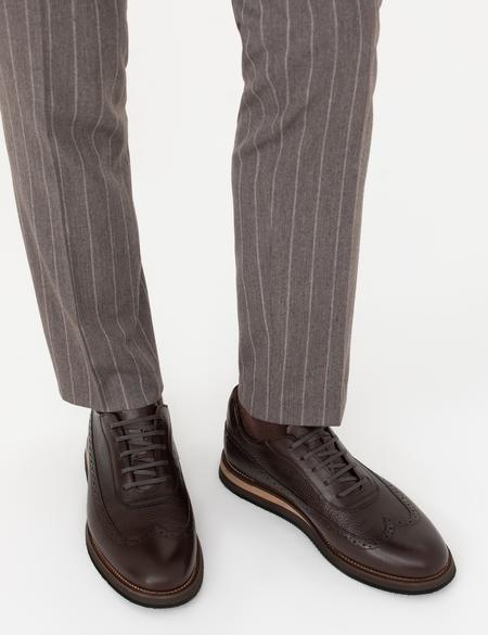 Kahverengi %100 Deri Casual Ayakkabı - 50277432010