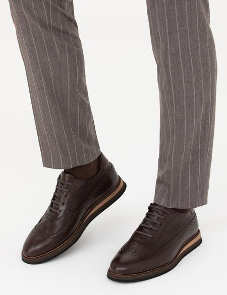 Kahverengi %100 Deri Casual Ayakkabı - 50277432010