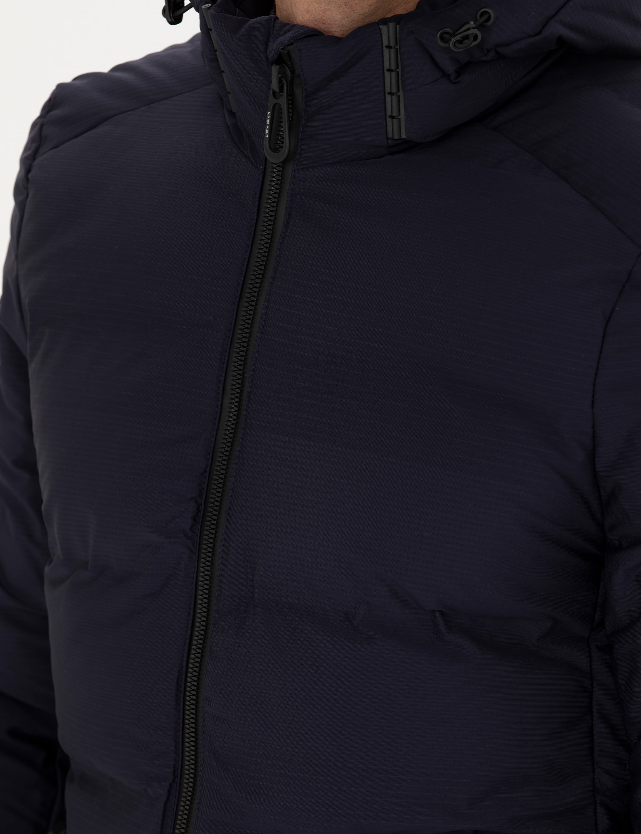 Pierre Cardin Lacivert Kapüşonlu Şişme Mont görsel 7