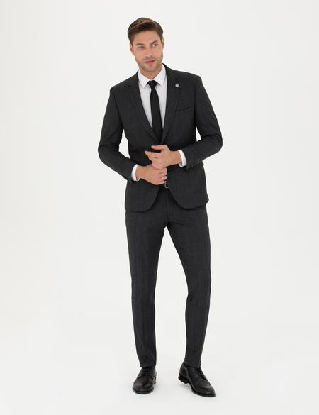 Antrasit Ex. Slim Fit Takım Elbise - 50278566020