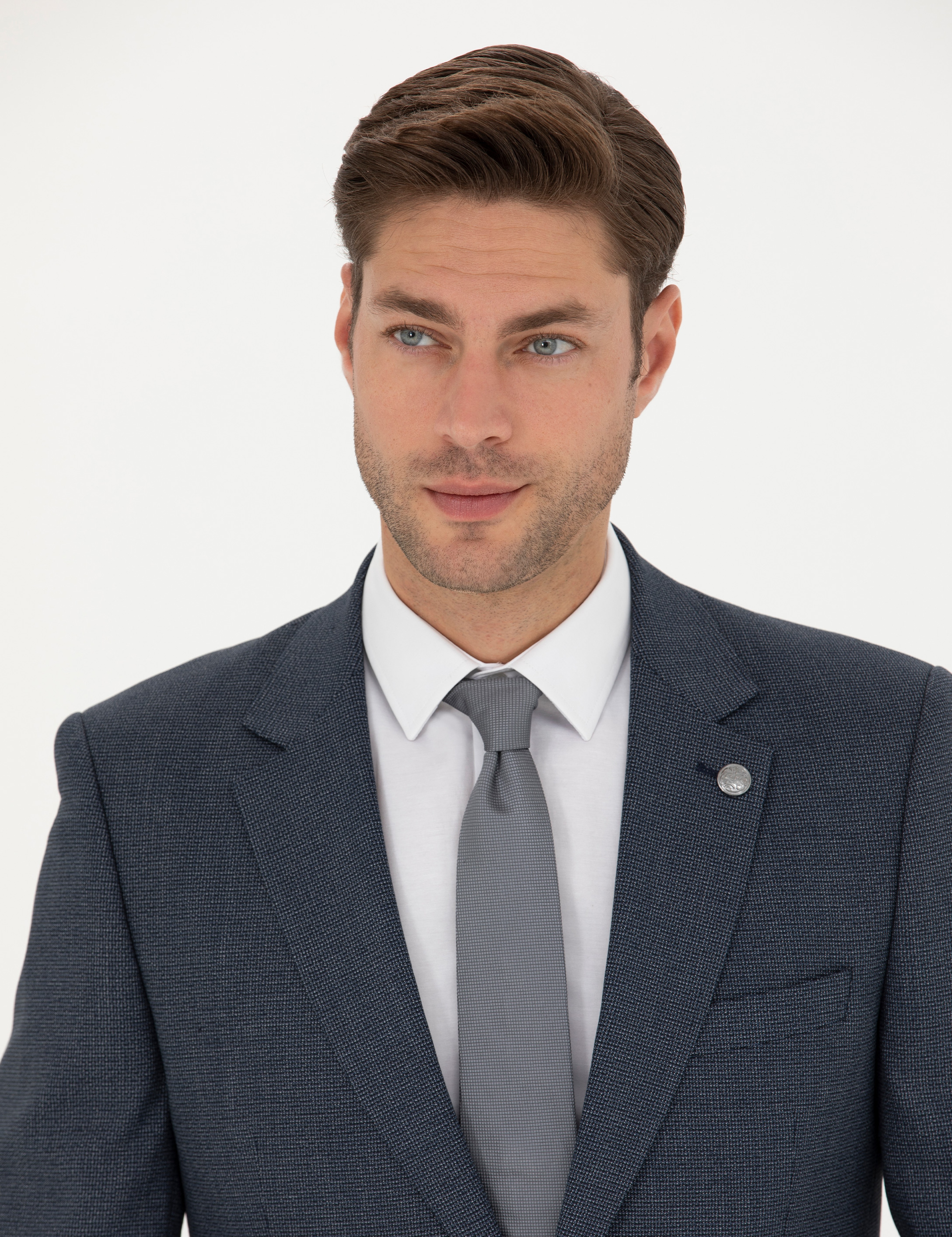 Lacivert Slim Fit Takım Elbise - Image 2