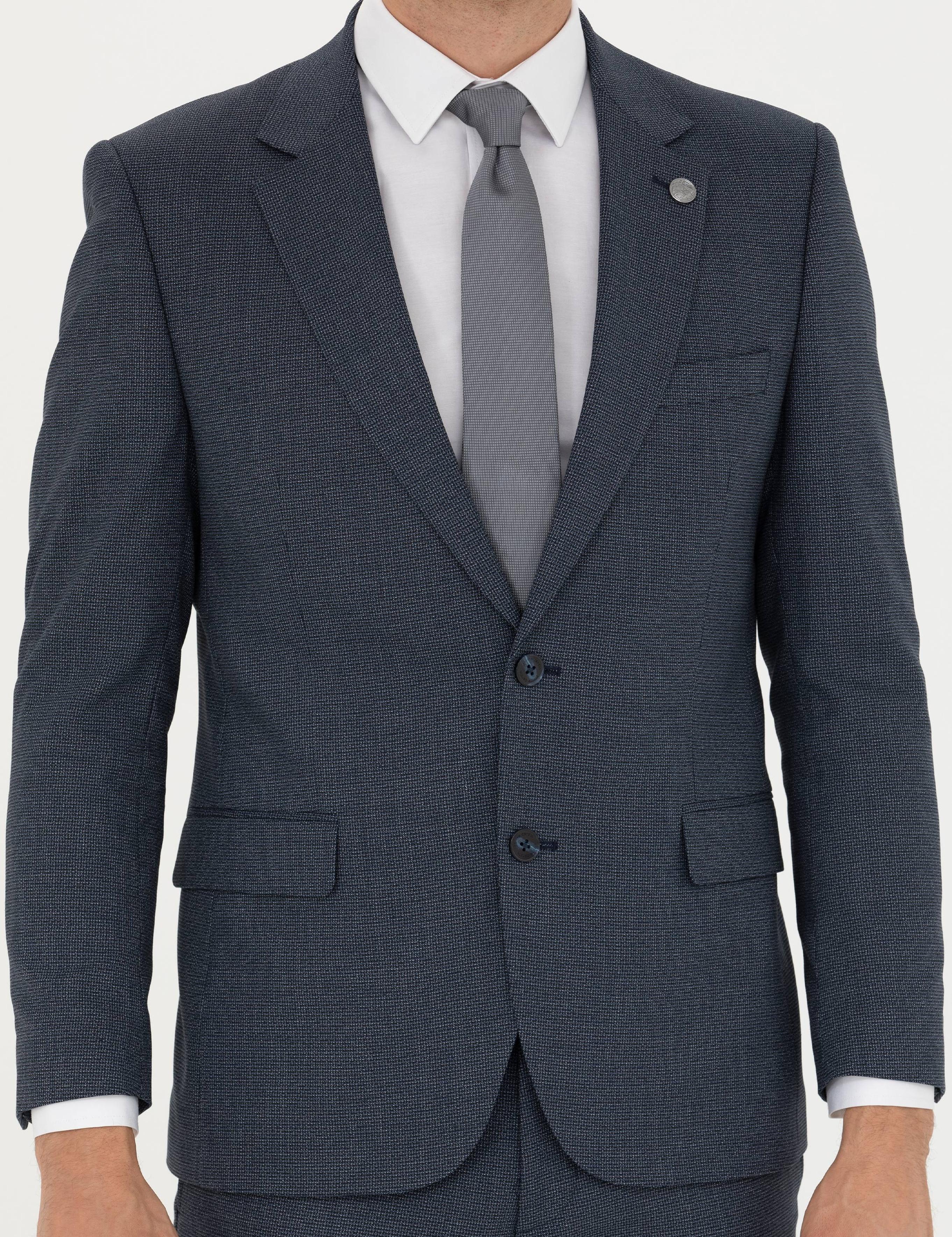 Lacivert Slim Fit Takım Elbise