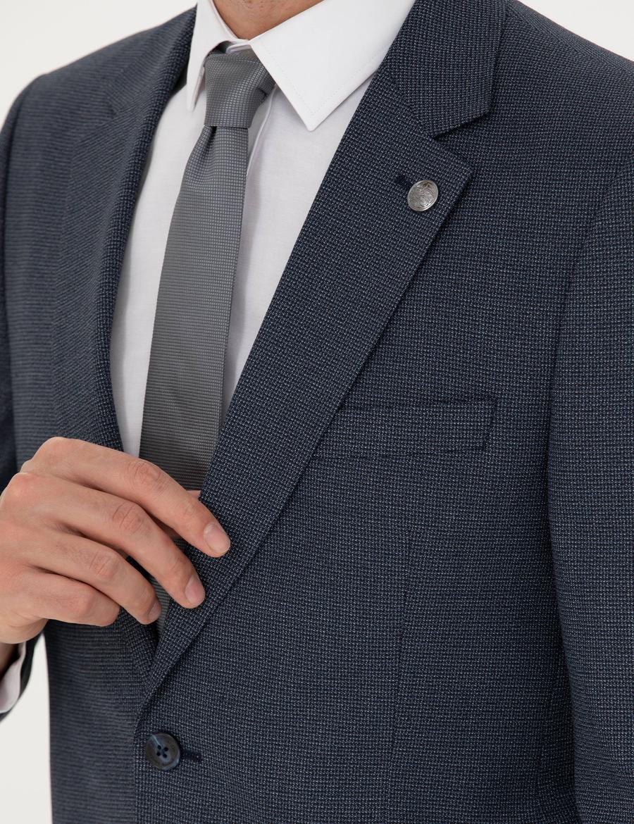 Lacivert Slim Fit Takım Elbise