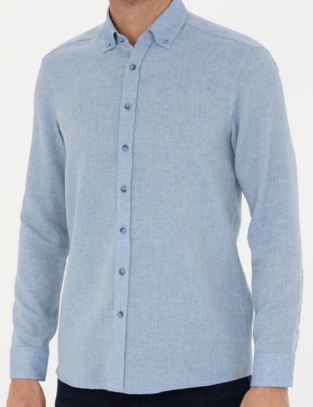Mavi Slim Fit Uzun Kollu Gömlek - 50280157028