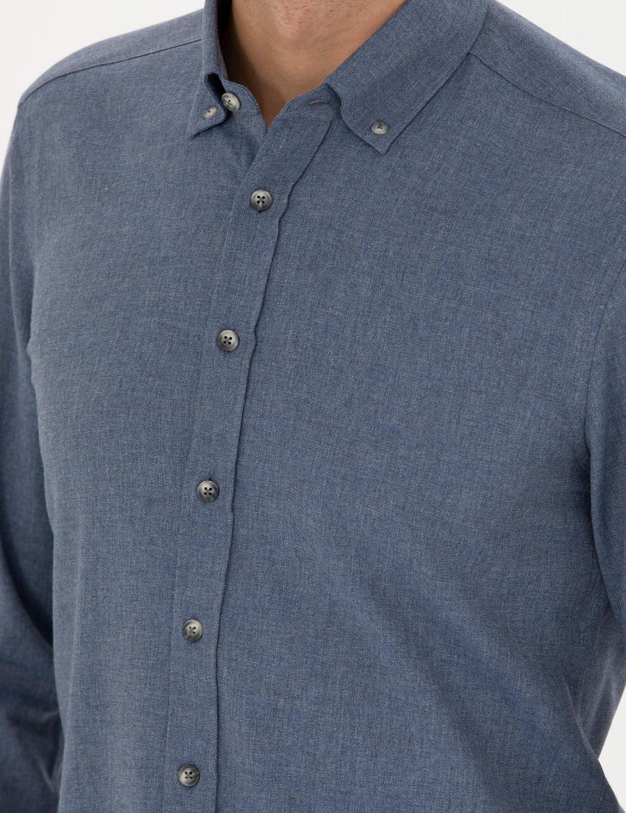 Saks Slim Fit Uzun Kollu Gömlek