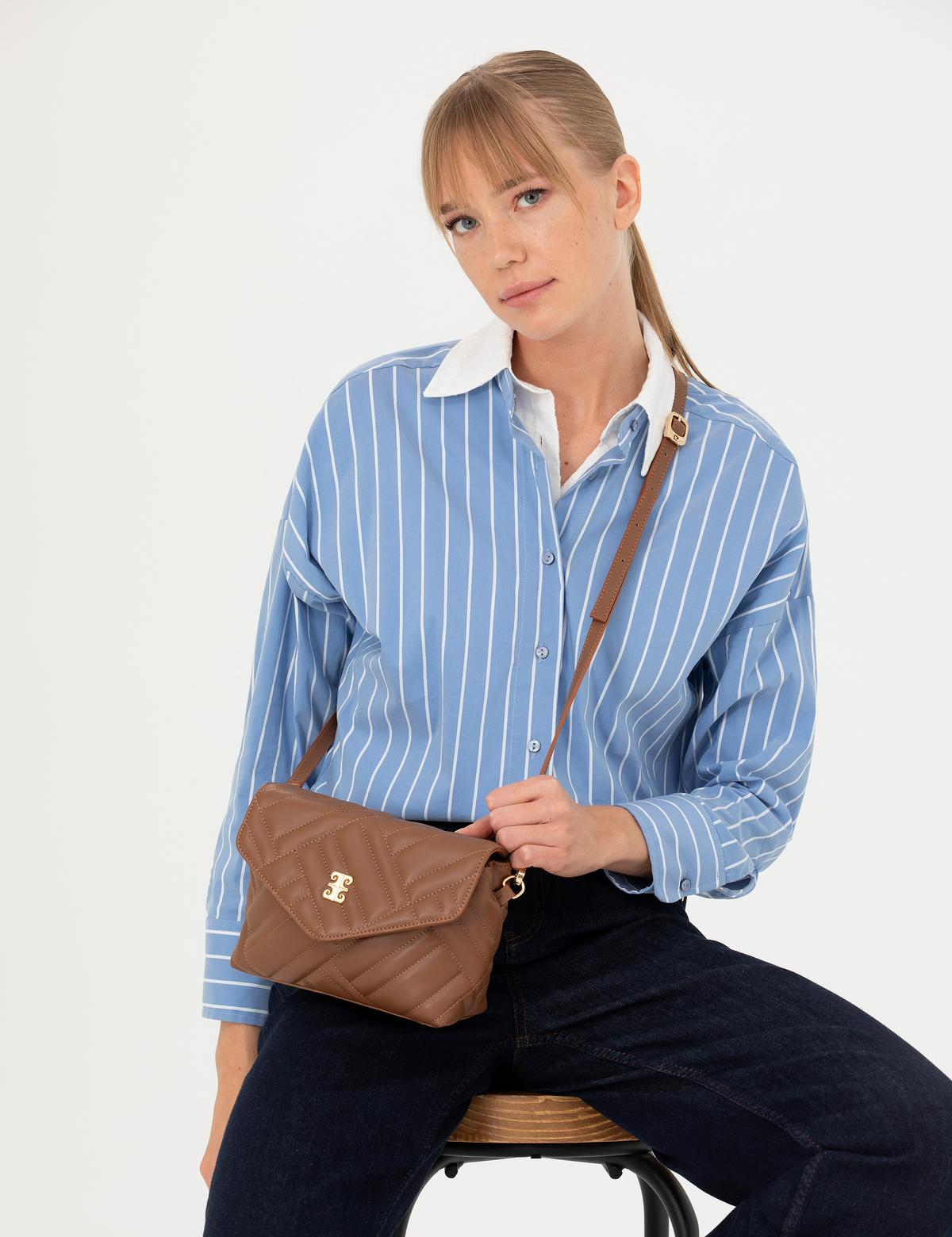 Kahverengi Omuz Çantası