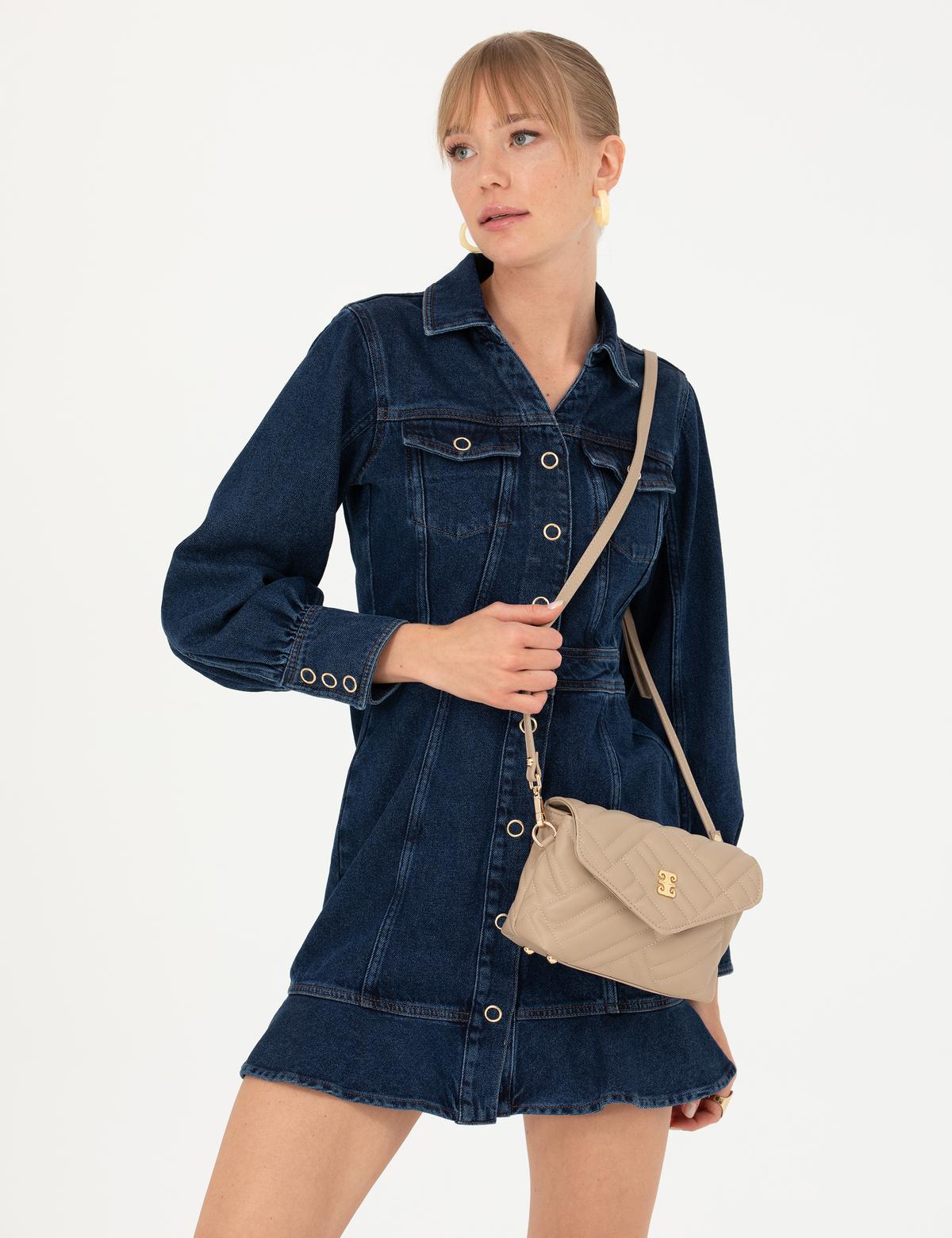 Vizon Omuz Çantası