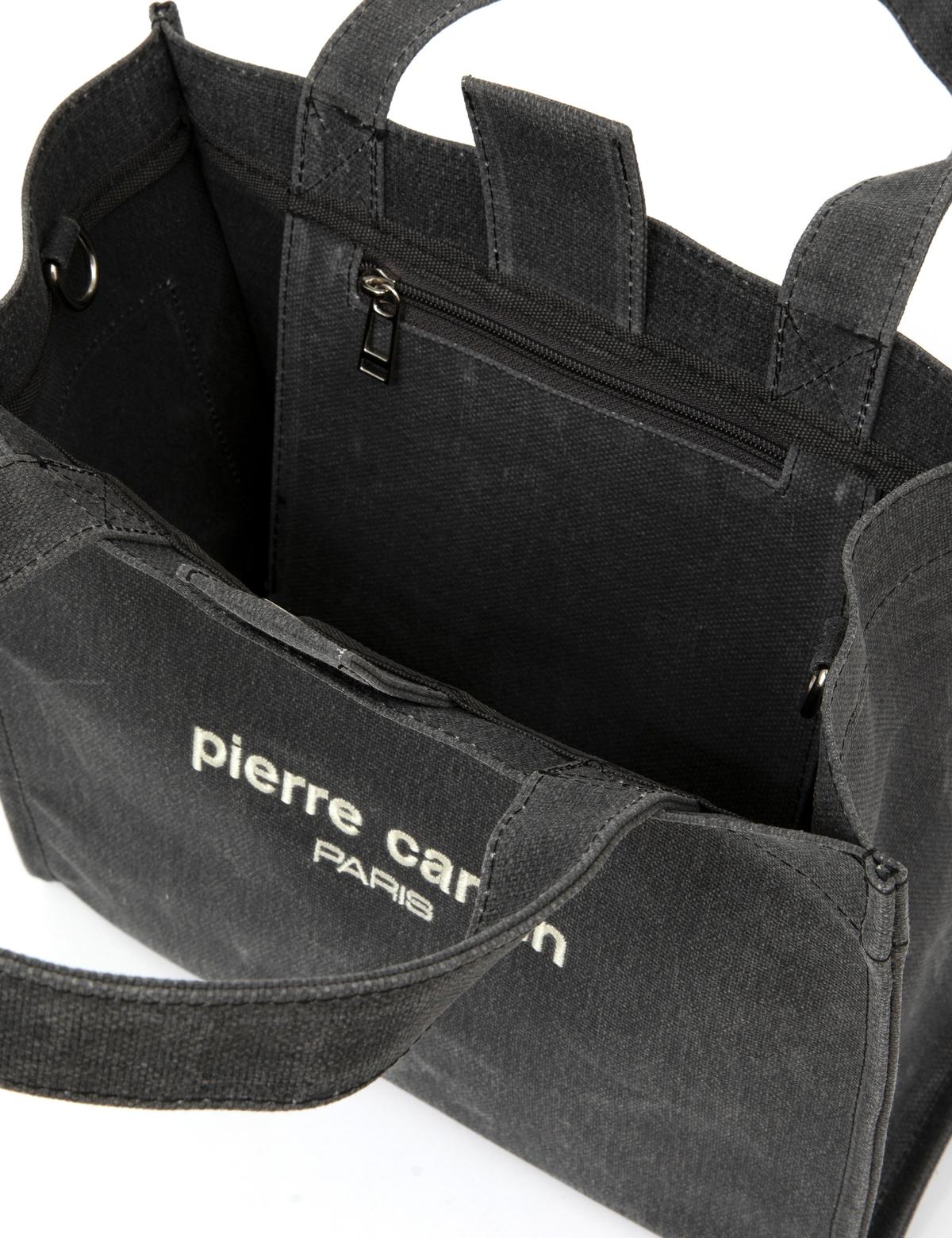 Siyah Kanvas Çanta - 50290189001