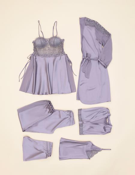 Gri Saten 6'lı Çeyiz Seti - 50285169007