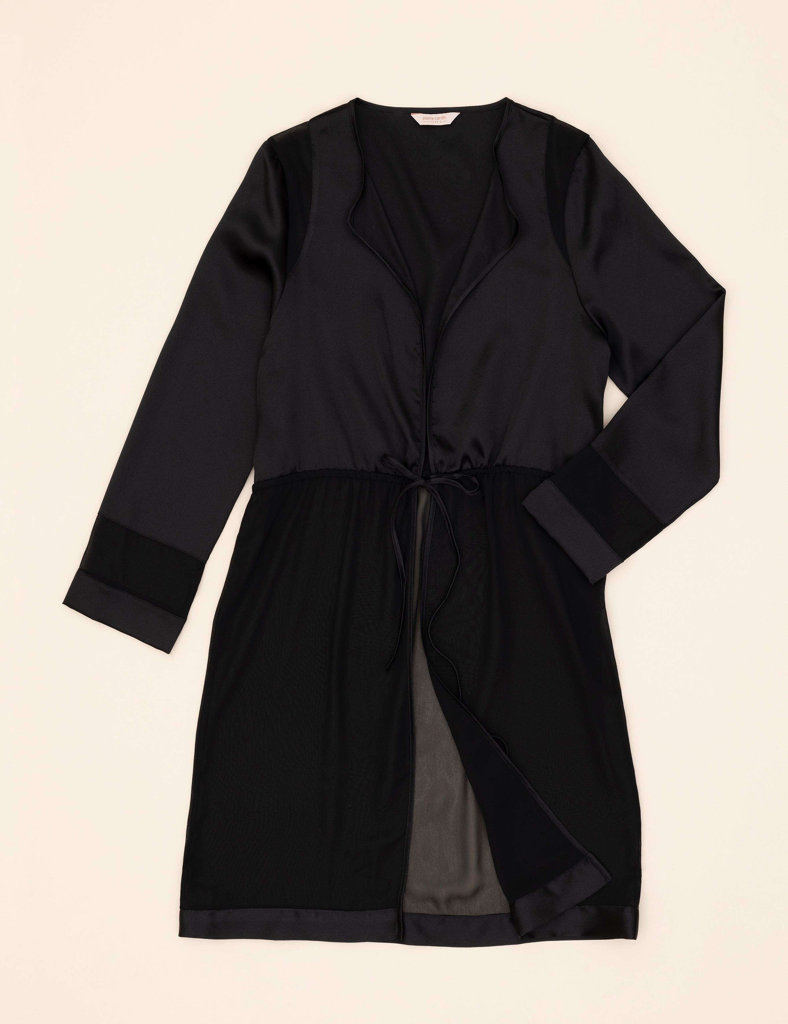 Siyah Saten 4'lü Çeyiz Seti