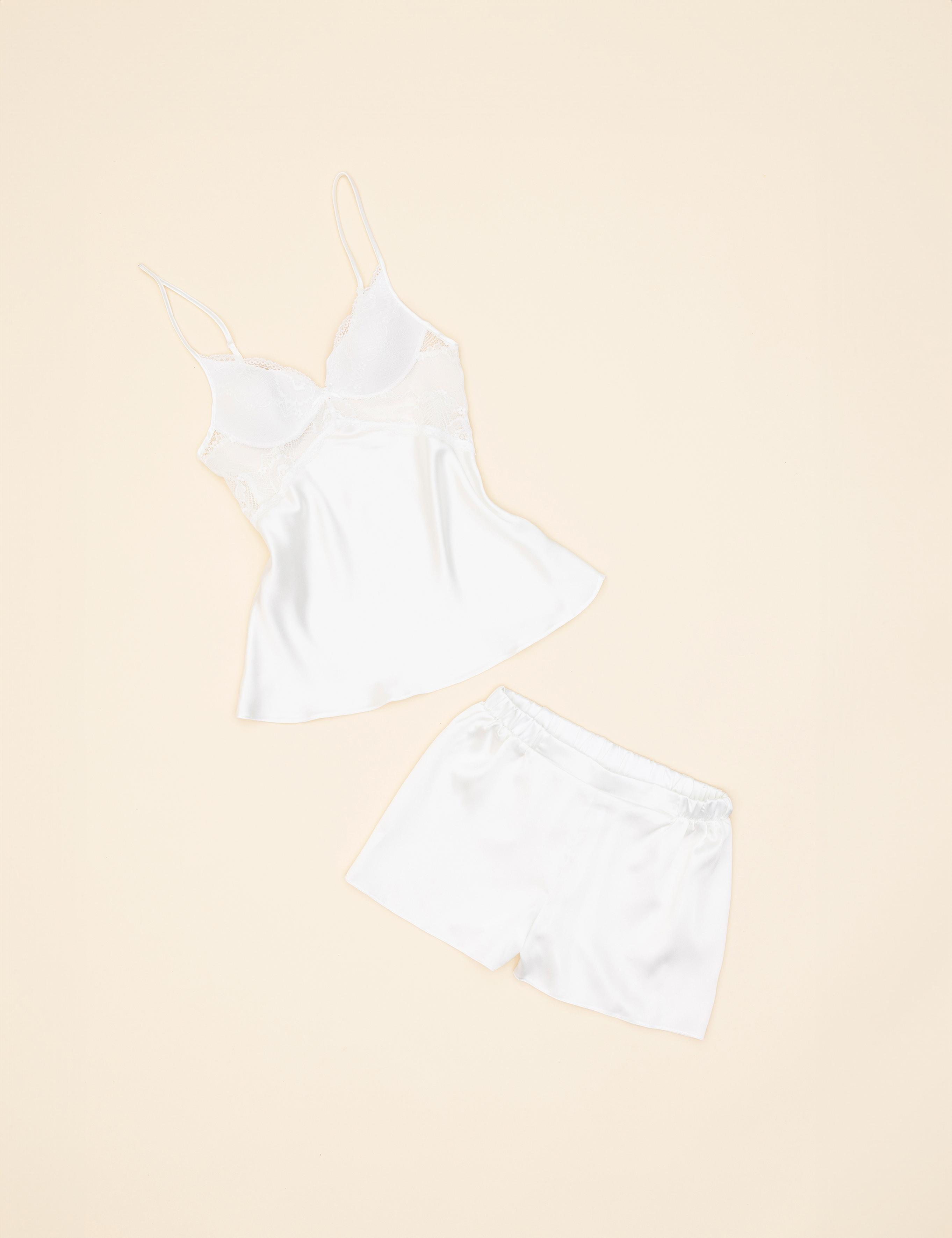 Ekru Saten 4'lü Çeyiz Seti