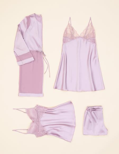 Gül Kurusu Saten 4'lü Çeyiz Seti - 50285171004