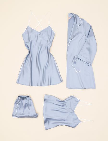 Mavi Saten 4'lü Çeyiz Seti - 50285172002