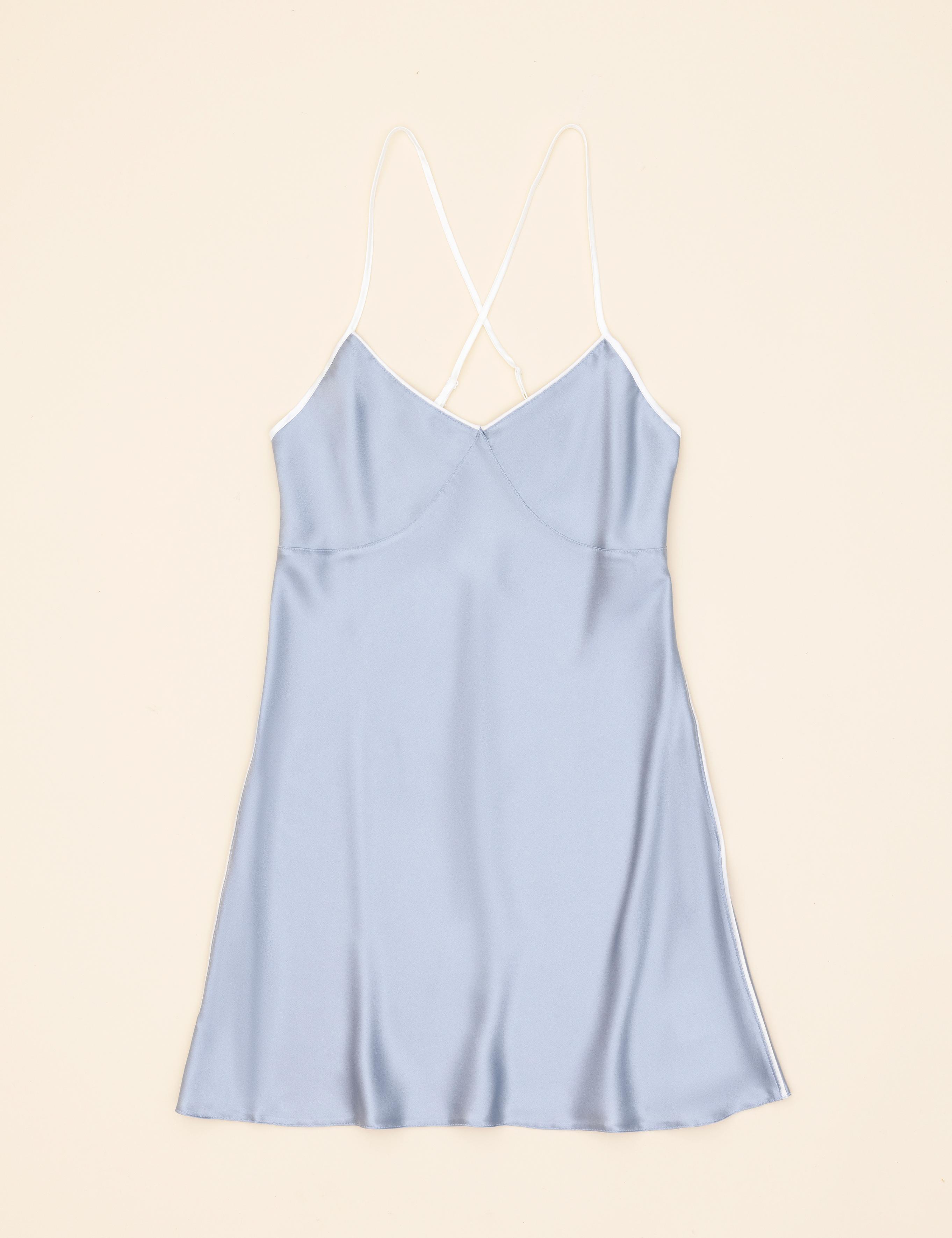 Mavi Saten 4'lü Çeyiz Seti