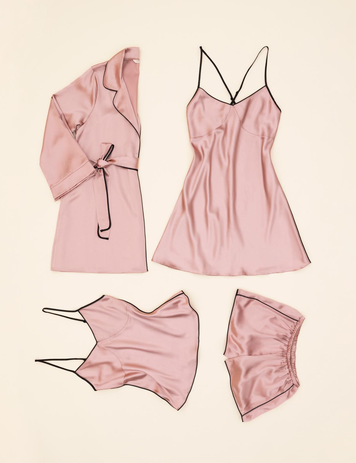 Taba Saten 4'lü Çeyiz Seti