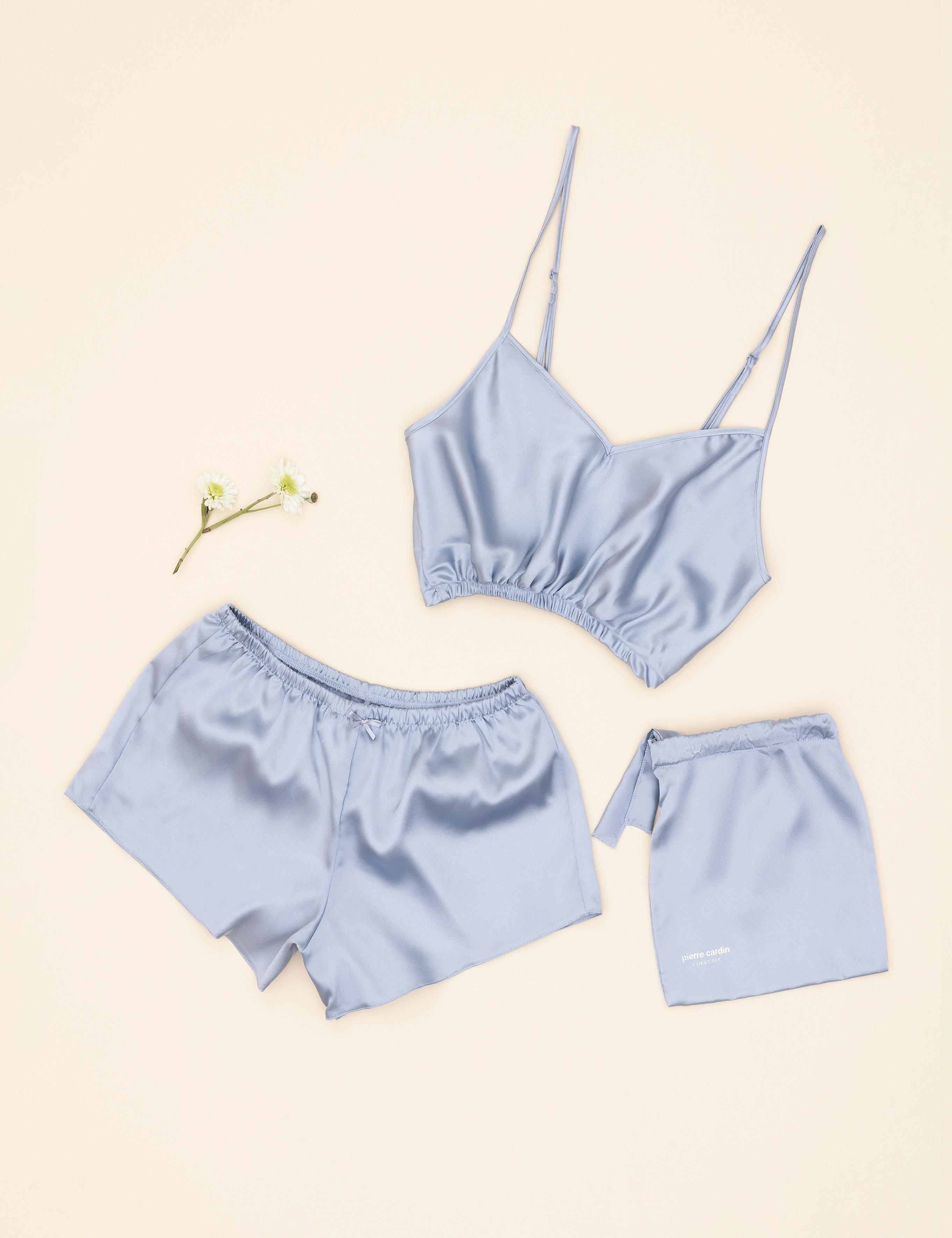 Mavi Şortlu Pijama Takım