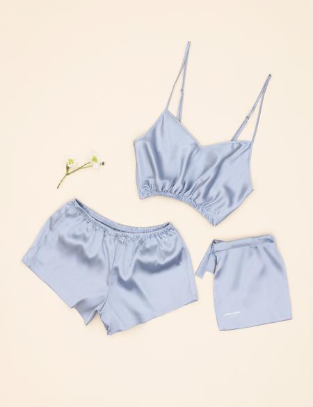 Mavi Şortlu Pijama Takım - 50285177002