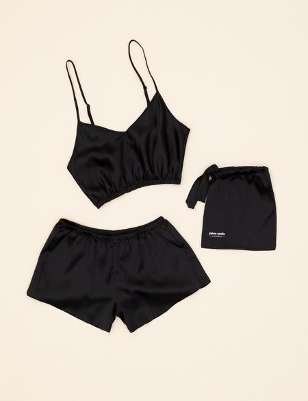 Siyah Şortlu Pijama Takım - 50285177011