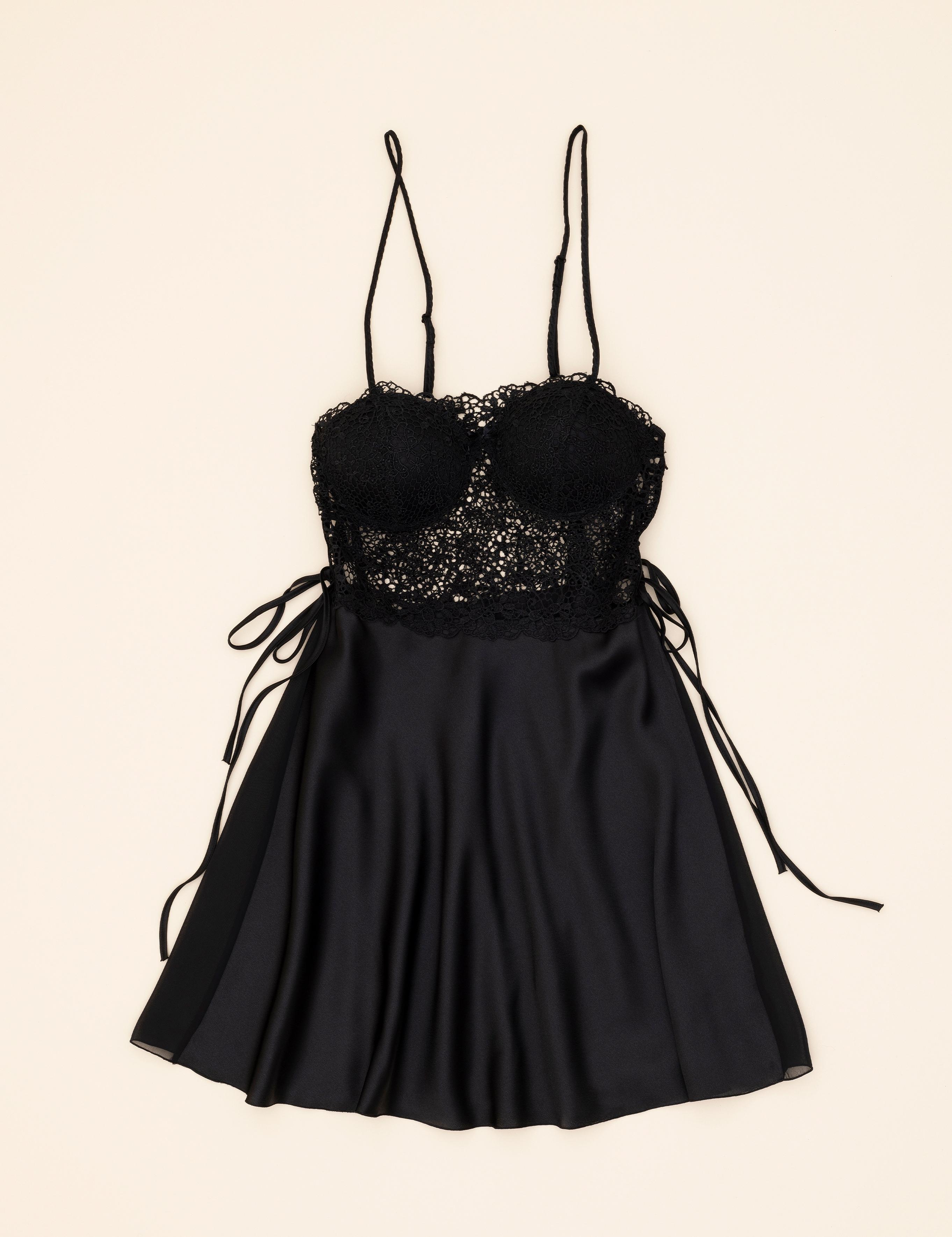 Siyah Saten 6'lı Çeyiz Seti