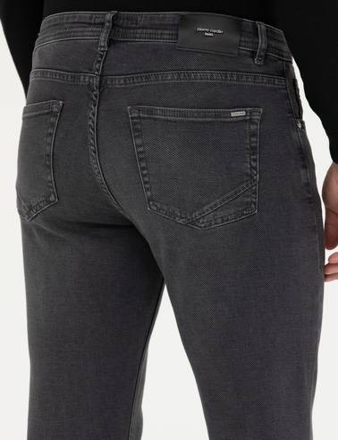 Antrasit Slim Fit Jean Pantolon