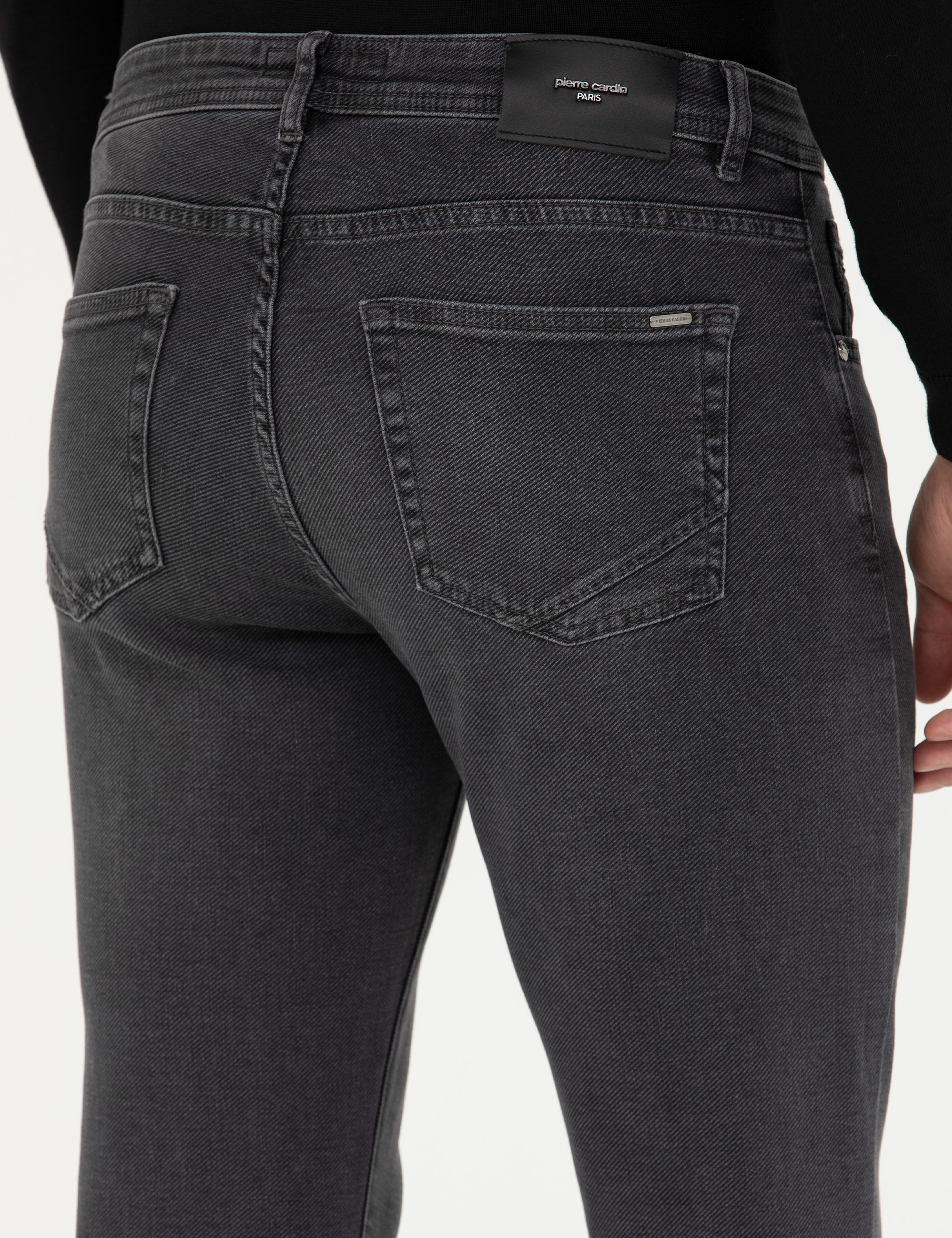 Antrasit Slim Fit Jean Pantolon - Image 7