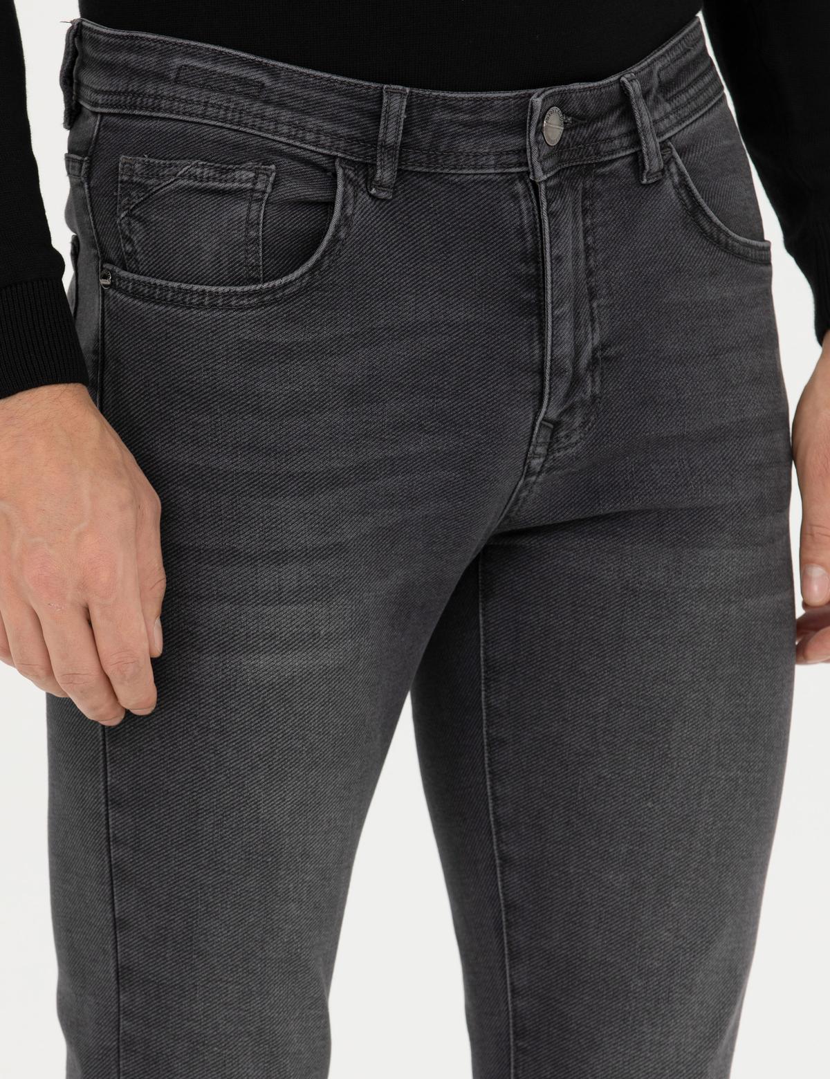 Antrasit Slim Fit Jean Pantolon - 50277928044