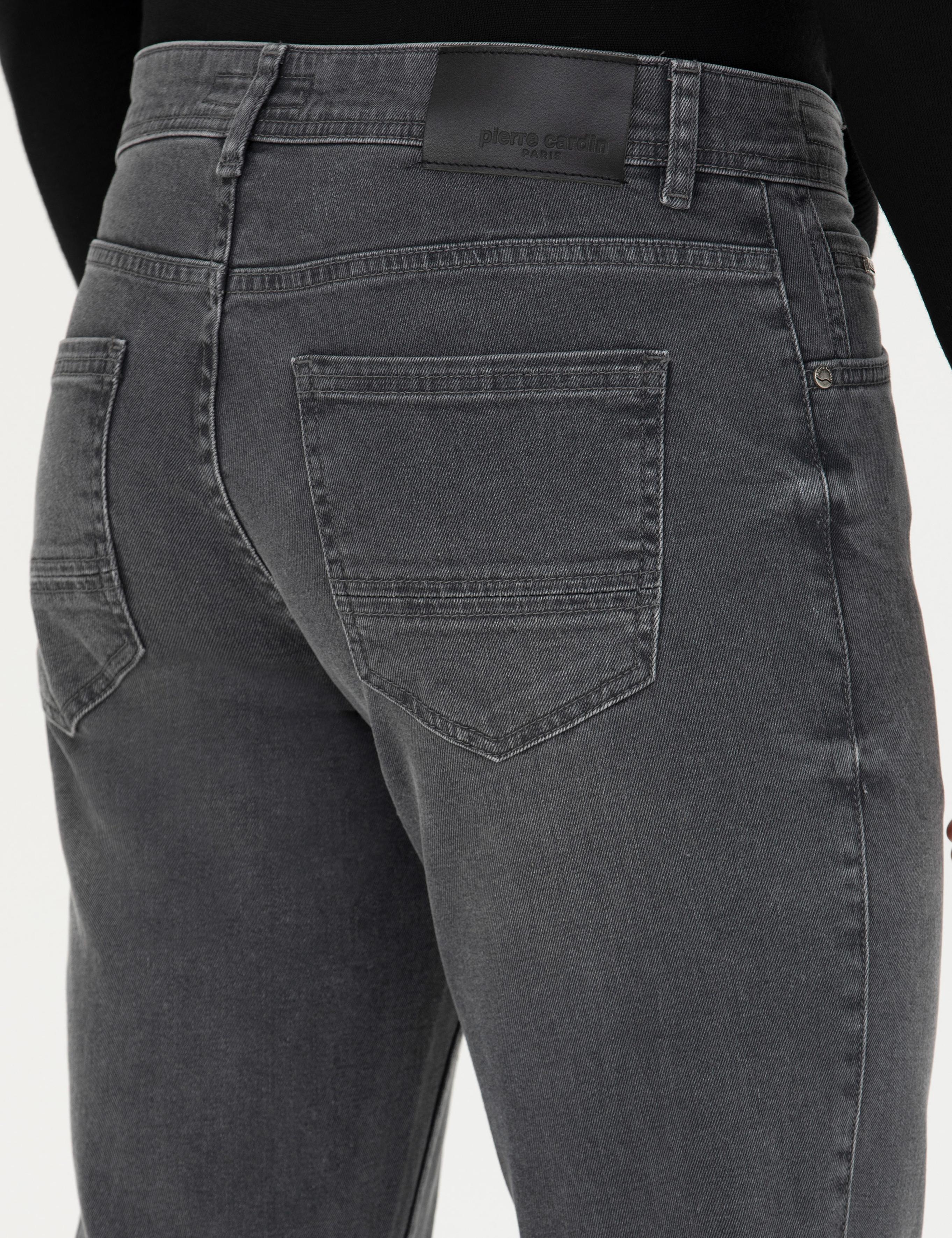 Gri Straight Fit Jean Pantolon