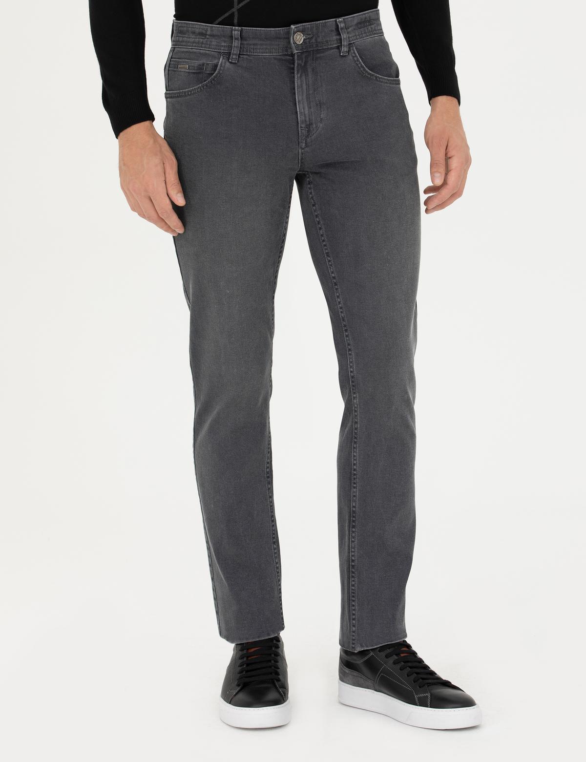 Gri Straight Fit Jean Pantolon - 50274358034