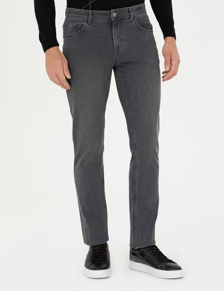 Gri Straight Fit Jean Pantolon - 50274358034
