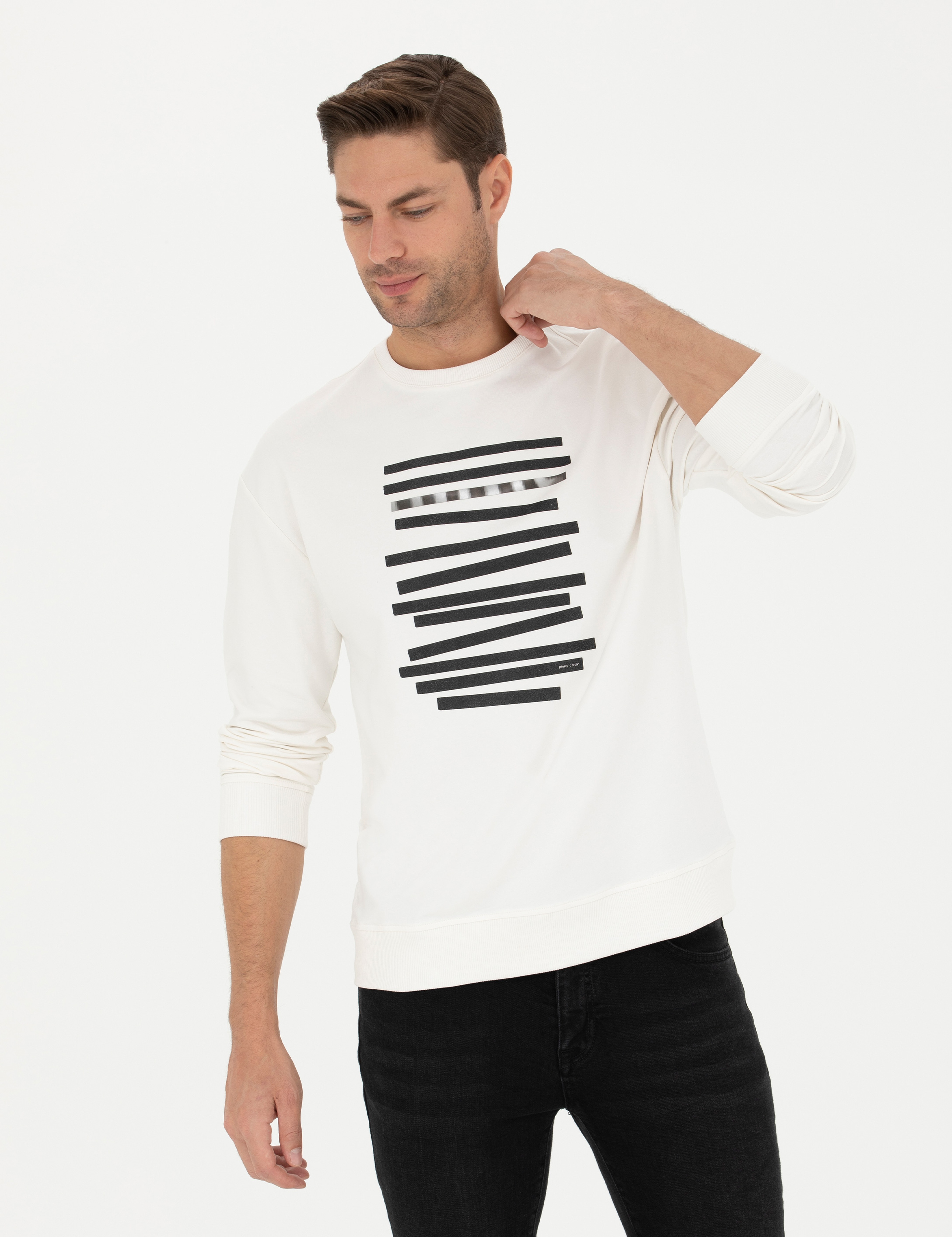 Ekru Regular Fit Sweatshirt - Image 1