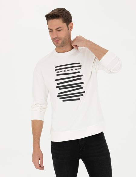 Ekru Regular Fit Sweatshirt - 50273325018