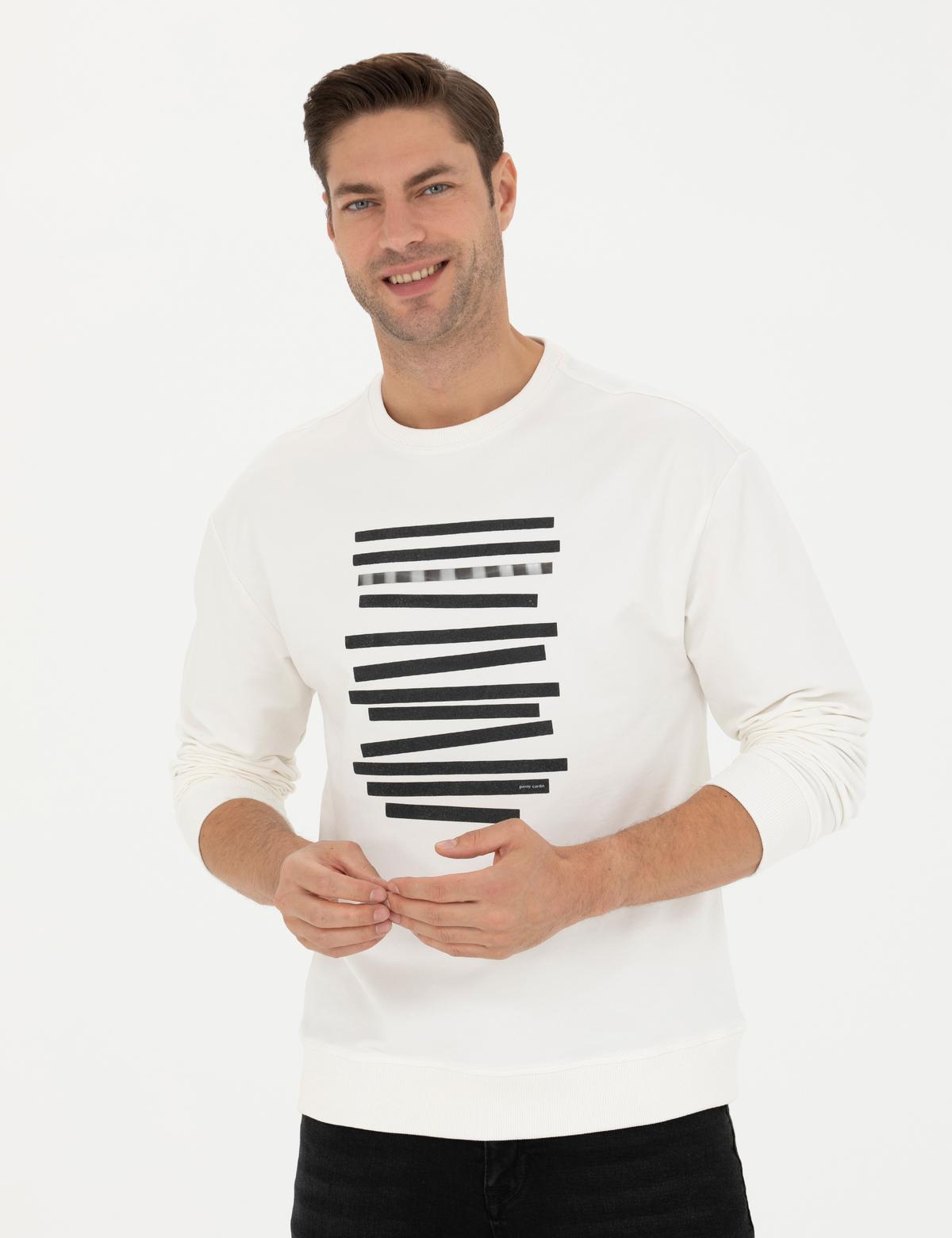 Ekru Regular Fit Sweatshirt - 50273325018