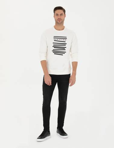 Ekru Regular Fit Sweatshirt