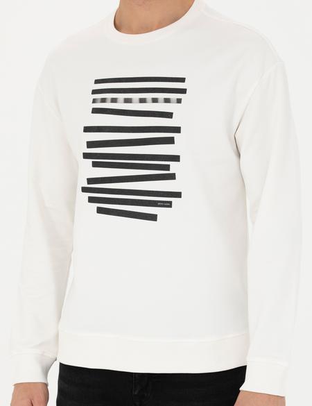 Ekru Regular Fit Sweatshirt - 50273325018