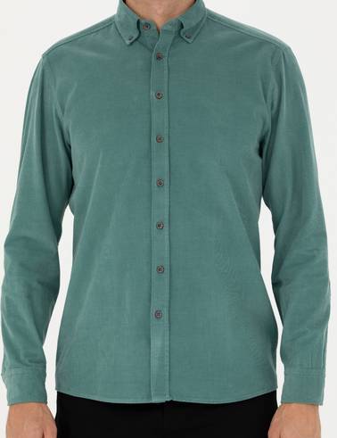 Mint Regular Fit Uzun Kollu Gömlek