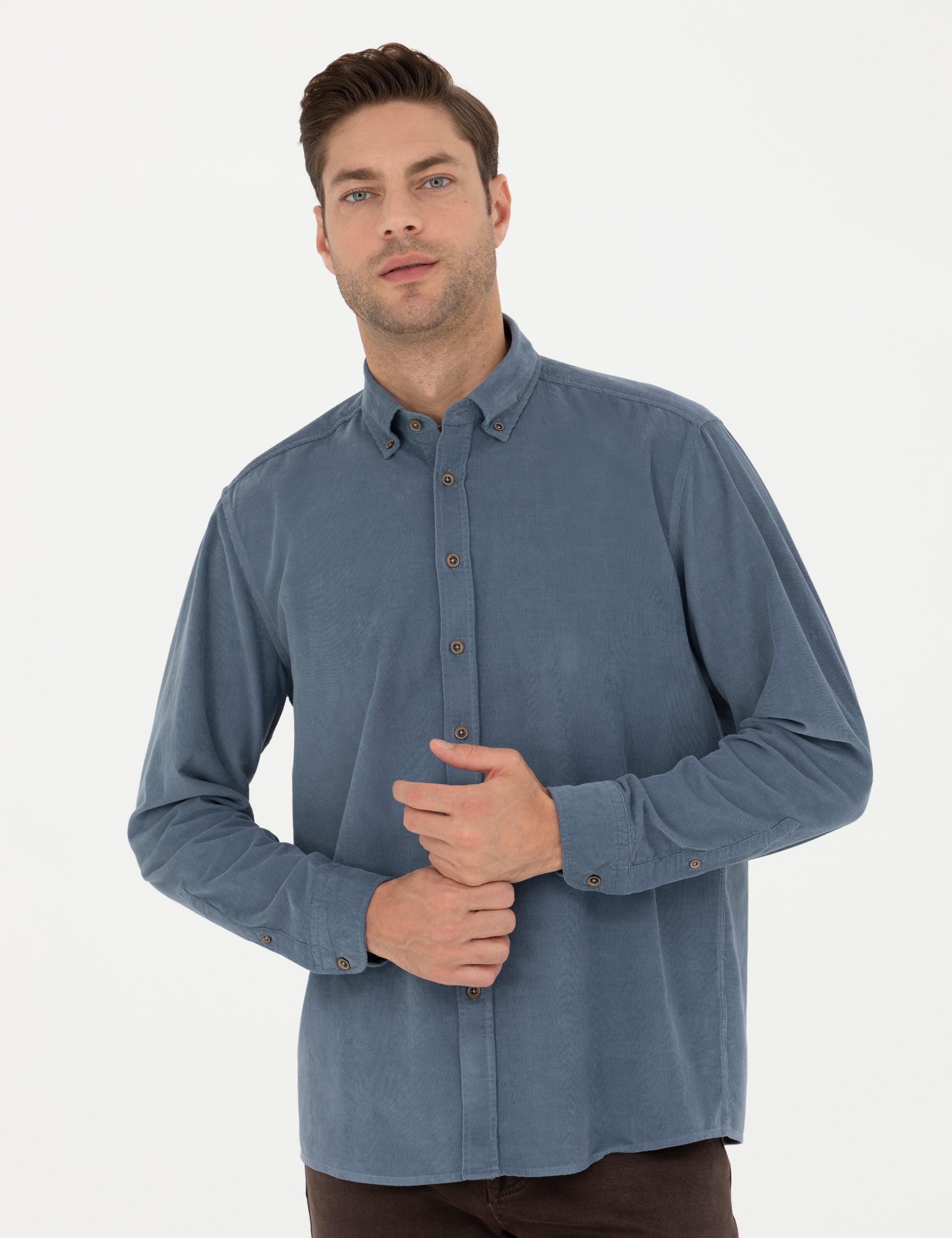 Saks Regular Fit Uzun Kollu Gömlek - Image 1